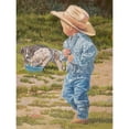 thumbnail image 3 of Dudley, June 19x24 Black Modern Framed Museum Art Print Titled - Little Boy Blue, 3 of 5