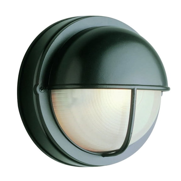 Trans Globe Lighting 4120 Bulkhead 1 Light Outdoor Wall Sconce - Black