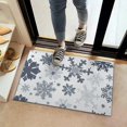 thumbnail image 2 of Blue Christmas Snowflake Pattern Door Rugs,Washable Non Slip Door Mats Indoor,Decorative Door Mats,Entry Mat Indoor for Entrance,Bedroom,Kitchen,Bathroom,16"x24", 2 of 6