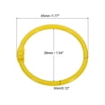 thumbnail image 2 of Unique Bargains 1.8' OD 1.5' ID Loose Leaf Rings Binder Ring Book Rings Steel for Scrapbook, Yellow 10 Pack, 2 of 6