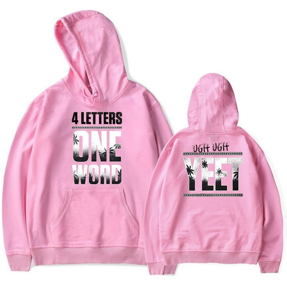 Jey Uso Four Letters One Word Hoodie Casual Sweatshirt Women Men Long Sleeve Streetwear Pullover Clothes