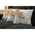 thumbnail image 5 of Ambesonne Fall Throw Pillow Cover 4 Pack, Autumn Foliage Maple Leaf, 18", Yellow Orange, 5 of 5