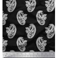 thumbnail image 1 of Soimoi Crepe Silk Fabric Paisley Block Print Sewing Fabric Yard 42 Inch Wide, 1 of 1