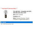 thumbnail image 2 of Tail Light Bulb - Compatible with 2001 - 2002 Mercedes-Benz C320, 2 of 2