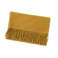 thumbnail image 2 of BXJX Womens Winter Scarf, Soft Casual Thermal Long Scarf Shawl for Gift Yellow Size Free Size, 2 of 3
