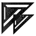 7 inch 12 inch Rafter Square Aluminum Alloy Double Scale Triangle Ruler ...