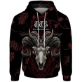 thumbnail image 3 of Sudaderas de otoño para hombre, ropa Y2k, sudadera holgada con capucha, sudadera informal gótica para hombre, jersey con estampado de calavera vintage, 3 of 5