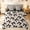 Beige Black, variant on meiyoeat Sweet Pink Bow Twin Bedding for Kids Girls, Watercolor Love Hearts Bedding Comforter Set for Bedroom, Pink Reversible, 7 Pieces