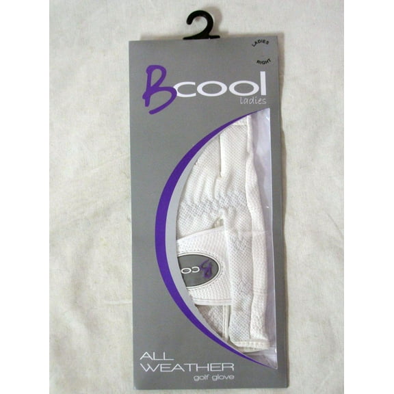 Quality Sports B Cool All Weather Golf Glove (White, RIGHT, MEDIUM, Ladies) NEW