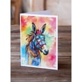 thumbnail image 2 of Hippie Animal Donkey Greeting Cards Pack of 8 7 in x 5 in, 2 of 3