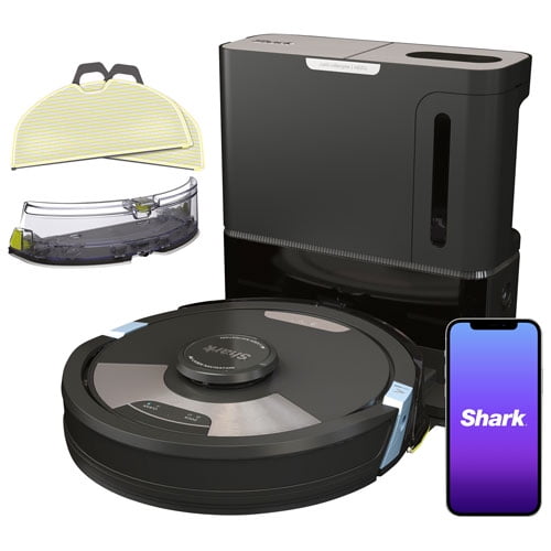 Shark Matrix Plus 2-en-1 RV2610WACA Aspirateur Robot et Vadrouille Sonique – Base d'Auto-vidange Wi-Fi – Remis à Neuf Certifié Excellent – Testé et Garanti