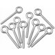 thumbnail image 5 of Paquete de 10 tornillos de ojo M6, pernos de anillo soldados, anillos de tornillo, perno de gancho de ojo para máquina de columpio al aire libre, 5 of 5
