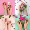 thumbnail image 3 of Juego de 6 pulseras de cuentas de flores de margaritas TUNC Pulseras de flores hechas a mano, 3 of 5