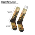 thumbnail image 2 of Fotbe Realistic Style Forest Dinosaur Calcetas Divertidas Estampadas para Hombre y Mujer, Calcetas de Algodón hasta la Rodilla para Caminar, Correr, Enfermería y Embarazo, 2 of 6