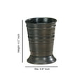 thumbnail image 6 of nu steel Bogart Metal Tumbler, Makeup Brush Holder and Toothbrush Cup for Bathroom, Countertop, Desk, Dorm, College, and Vanity - Oil Rubbed Bronze, 6 of 6