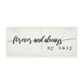 thumbnail image 1 of Stupell Industries Forever and Always Sentiments Rustic Romantic Typography,7 x 17,Designed by Daphne Polselli, 1 of 6