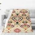 thumbnail image 3 of Yibo Cute Boho Stly Blanket Flannel Soft and Comfortable Anti-static Bed Sofa Blanket, 3 of 9