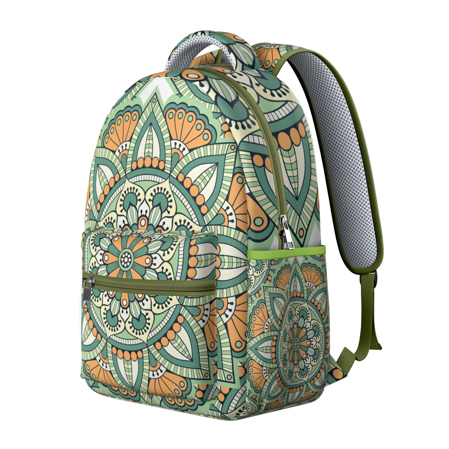 Bohemian Mantra Trendy Backpack&nbsp;- Fashionable & Functional Laptop Bag for School & Office, Durable Bookbag, Great Gift for Professionals
