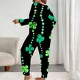 thumbnail image 4 of Levmjia Womens Pajama 2 Piece Set Casual Long Sleeve Tops Pants Plus Size St. Patrick Printed Outfit Soft Polyester Sleepwear Home Wear Comfort, 4 of 6
