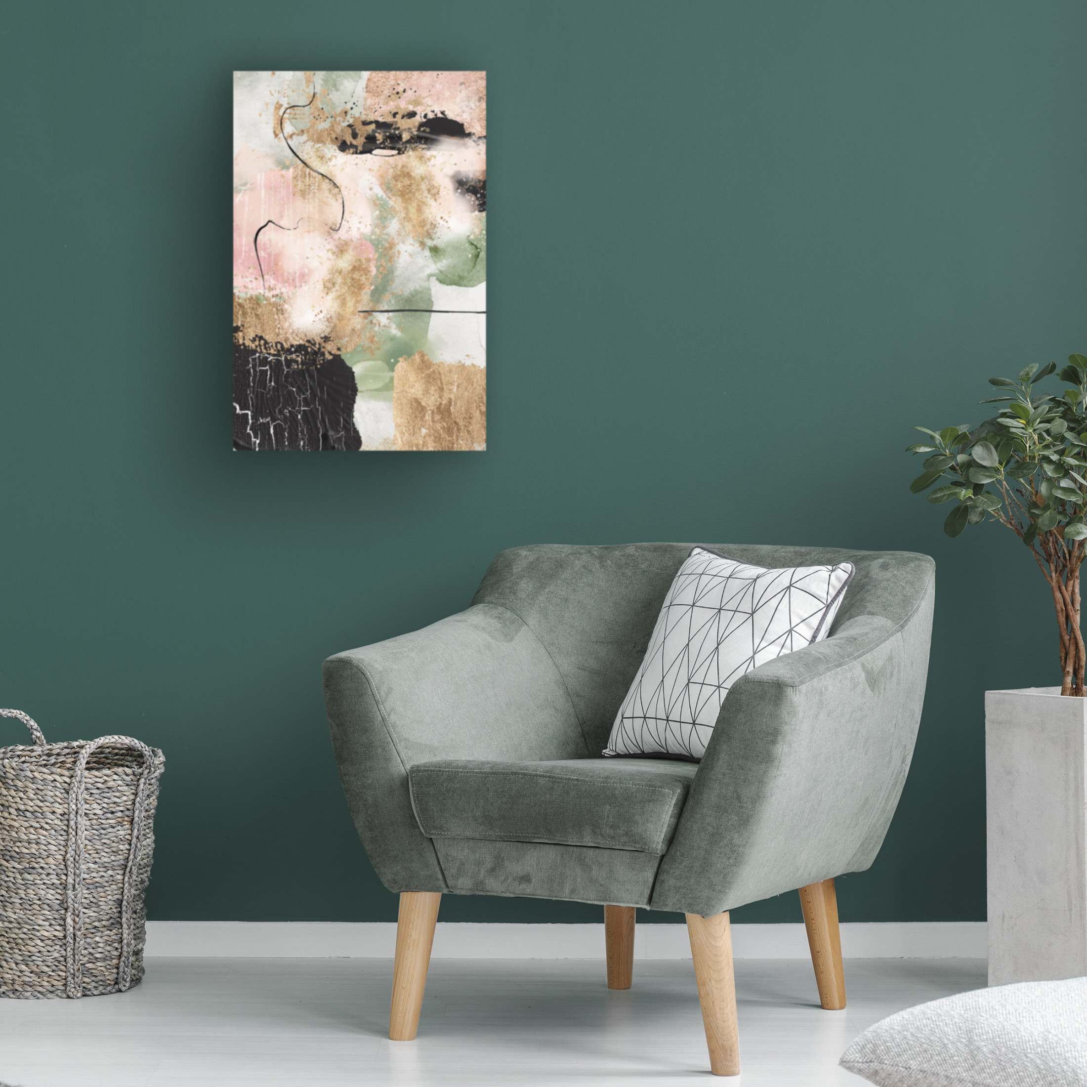 Trademark Fine Art Sally Ann Moss Chaos in Bloom 1 Canvas Wall Art