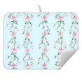thumbnail image 5 of Ryvnso Flowers Bows Dish Drying Mat for Kitchen Countertop 18x24 Large Dish Pad Drainer Rack Dish Sink Mats, 5 of 7
