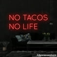 thumbnail image 4 of Glowneon No Tacos No Life Neon Sign, Tacos Led Sign, Mexican Food Led Sign, Tacos Decor Store, 4 of 5