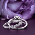 thumbnail image 3 of Gorgeous Art nouvea 2.00 Carat Oval Cut Diamond Moissanite Twirled Style Engagement Ring, Wedding Ring in 10k Solid White Gold, Gift For Her Promise Ring, Silver, White Gold, Bridal Set, Anniversary, 3 of 3