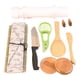 thumbnail image 3 of 12 herramientas para hacer sushi: incluye cortina para sushi, molde para sushi, cuchillo para sushi, cuchillo para mantequilla, palillos, soporte para palillos, cuchara y cuchillo de bambú., 3 of 5