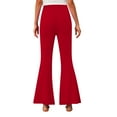 thumbnail image 4 of Ugoldhm Girls Fleece Lined Flared Pants - Fashion Bell Bottoms Stretchy Warm Trousers for 5-16 Years, 4 of 7