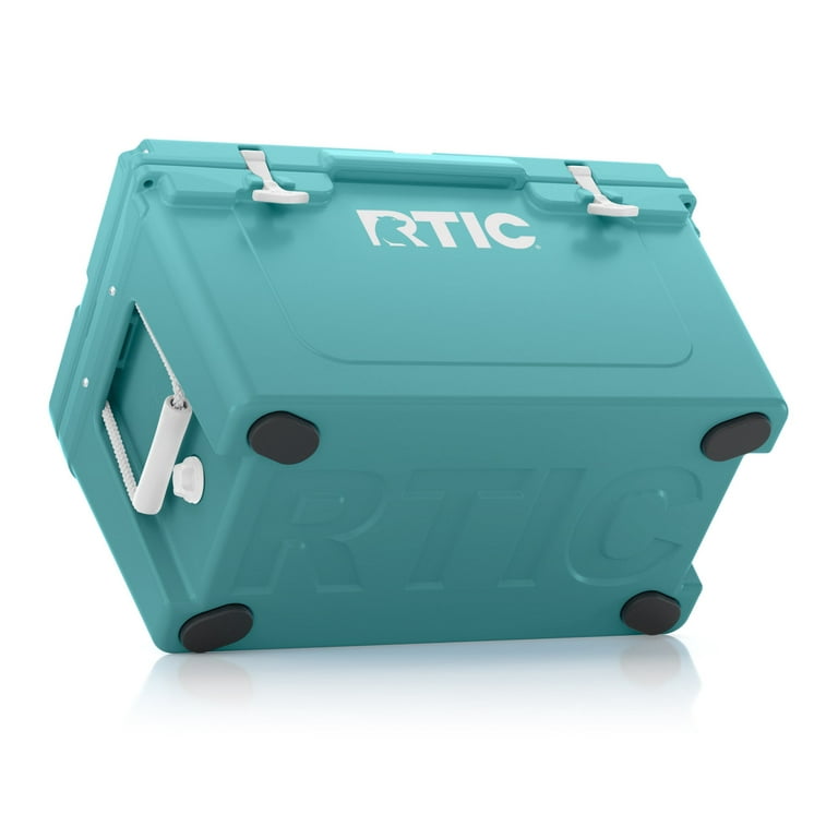 RTIC 45 qt Hard Cooler Insulated Portable Ice Chest Box for Beach, Drink,  Beverage, Camping, Picnic, Fishing, Boat, Barbecue, Lagoon 