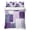 Purple White Gray, variant on 3 Pieces Queen Quilt Set,Coastal Ocean Starfish Shell Conch Soft Bedding Sets with 1 Quilt & 2 Pillow Shams,Summer Beach Marine Theme Summer Bedspread Lightweight Coverlet Comforter for All Season