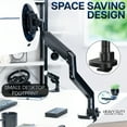 thumbnail image 5 of VIVO Black Pneumatic Arm Single Ultrawide Computer Monitor Desk Mount, 5 of 8