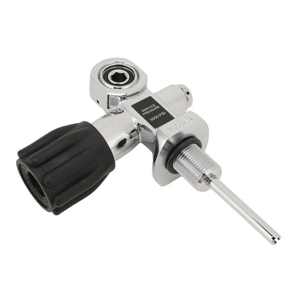 Scuba Diving Cylinder Valve, Diving Tank Cylinder Valve 250 Bar DIN Yoke Dual Use for Snorkeling