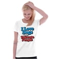 thumbnail image 3 of Love Dogs Tolerate People Antisocial Womens Slim Fit Graphic Tee Brisco Brands L, 3 of 5