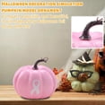 thumbnail image 4 of Pink Pumpkin Decor Halloween Pumpkin Decorations Pink Fall Decor for Home Tabletop Display 1 Pack, 4 of 5