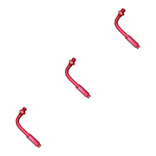 Wweixi 90 Degree Universal Motorcycle Throttle Cable Adjuster for Bikes Smooth and Precise Control Red 80x42mm 3Set