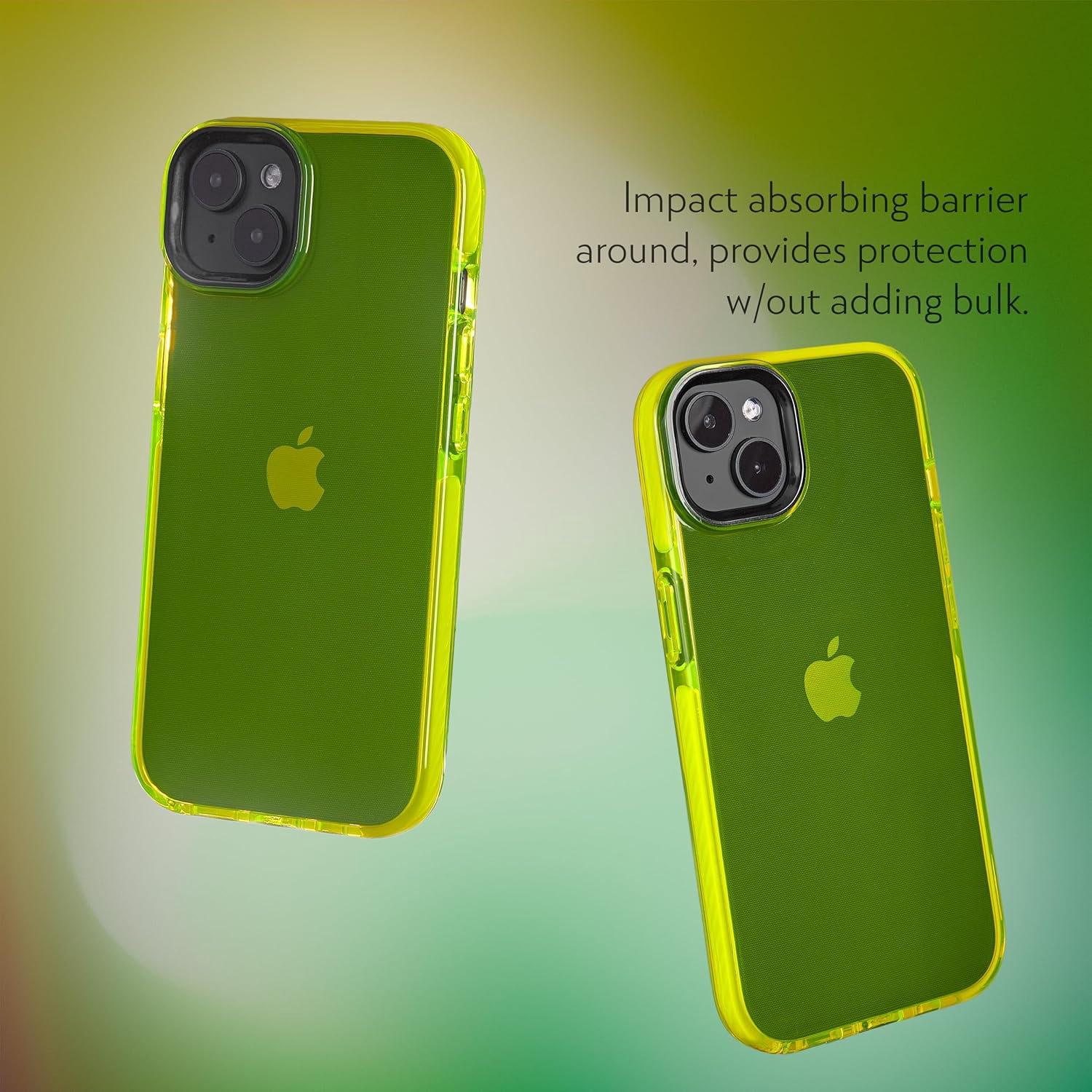 SteepLab iPhone 15 Plus Case (2023, 6.7" Screen) - Full Body 360° Impact Absorbing Protective Cover with Raised Bezel, MagSafe Compatibility, and Drop Protection - (Hi-Energy Neon Yellow)