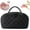 black, variant on Travel Makeup Bag for Woman, 180° Lay-Flat Design, Large Capacity makeup organizer Pouch Open Flat Toiletry Bag, Triple-Proof Interior, Portable Puffer cosmetic bags for Toiletries, Brushes