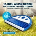 thumbnail image 3 of Camco Dust Pan with Whisk Broom-Whisk Broom Snaps into Dust Pan After Use|Hanger Hole for Convenient Storage|Excellent for Traveling,RVs,Campers Campsites,Dorm Rooms&More-(43945),Blue,1 Size, 3 of 12