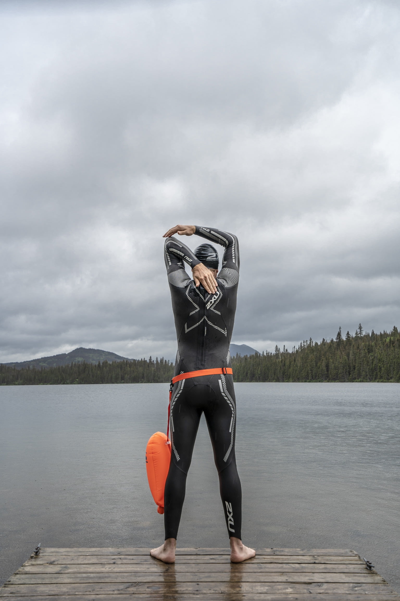 New Wave Swim Buoy - Swim Safety Float and Drybag for Open Water Swimmers, Triathletes, Kayakers and Snorkelers, Highly Visible Buoy Float for Safe Swim Training (Orange PVC Medium 15L)
