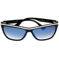 thumbnail image 3 of Police Sunglasses Women Black Matte Silver Rectangular Polarized S1809 U28X, 3 of 5