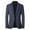 Dark Blue, variant on Christmas Aoochasliy Mens Coats Outerwear Casual Single-breasted Trendy Suit Business Casual Suit Wool Coat