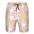 thumbnail image 3 of Goofa Rabbit And Chick Printed Mens Swim Trunks Summer Quick Dry Short Beach Swimwear Bathing Suits-, 3 of 9