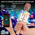 thumbnail image 6 of Karaoke Microphone for Kids & Adult, Handheld Wireless Bluetooth Karaoke Mic Speaker Music Player Recorder with LED Lights for Birthday Party, Wedding, Christmas, 6 of 10