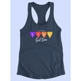 thumbnail image 3 of Girls Time Candy Hearts Art Racerback Tank Women -Image by Shutterstock, Female Medium, 3 of 4