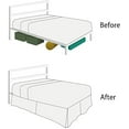 thumbnail image 2 of Full XL Size Tailored Drop Dual Tone Solid Bed Skirt with Adjustable Elastic Belt Microfiber Fabric Fade & Wrinkle Resistant Bed Frame Cover Easy to Fit & Care (24 Inch Drop, Light Blue), 2 of 4