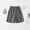 Dark Gray, variant on Tranfacy Kids 3-14 Years Summer Half Pants Solid Elastic Waist Casual Loose style Knee Length Half Pants