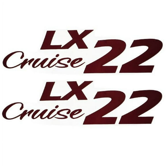 G3 Pontoon Boat Decals 734046572 | LX 22 Cruise 9 1/4 Inch Red (Pair)