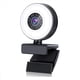 thumbnail image 1 of Cámara Web de Enfoque Automático 4K HD con Micrófono, Cámara de Computadora con Luz Ajustable, Cámara Web USB para Videollamadas de Escritorio y Portátil, 1 of 5