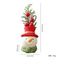 thumbnail image 3 of Santa Claus Christmas Tabletop Decor, Festive Holiday Decorative Planter Pot for Home Décor, Santa Head Design with Faux Berry and Pine Accents, 3 of 7